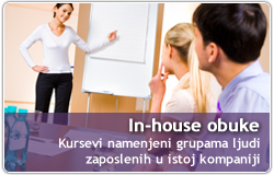 Kursevi namenjeni grupama ljudi zaposlenih u istoj kompaniji