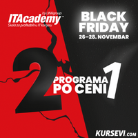 Velika Black Friday akcija na ITAcademy i BusinessAcademy: 2 programa po ceni 1